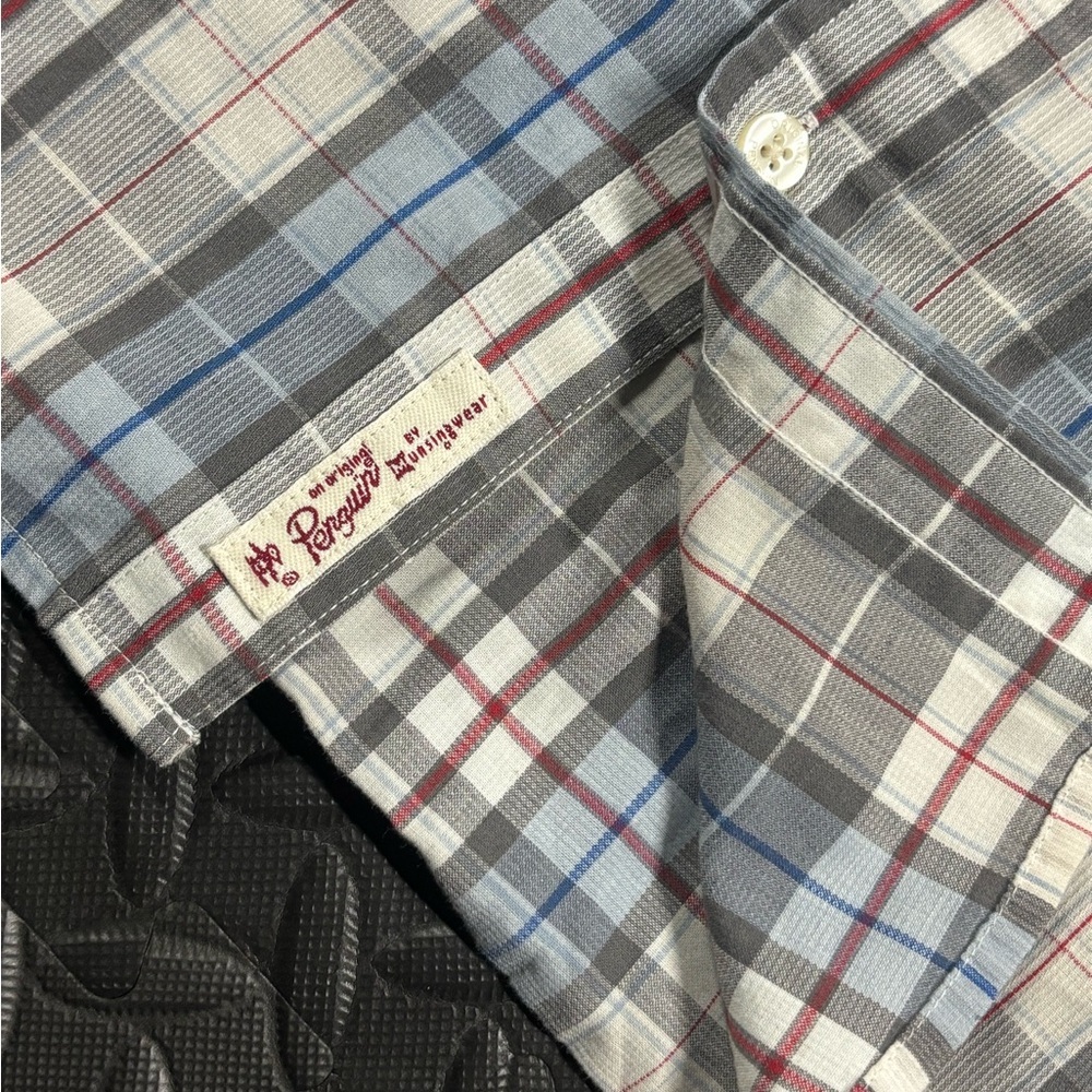 Original Penguin Plaid Button Down Shirt Men’s Classic Fit Long Sleeve - Picture 8 of 12